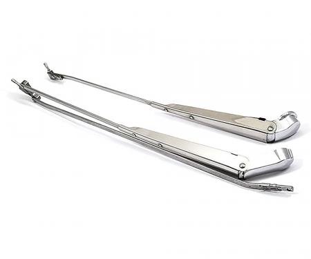 Redline Restomotive® GM. A-Body 68-72, w/Hidden Arm Style Polished Wiper Arms - Pair (RH+LH) LG-00-1970-A