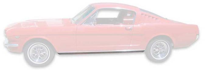 Redline Restomotive® Mustang 64-66 Rocker Panel Moulding - LH LG-10-107/LH