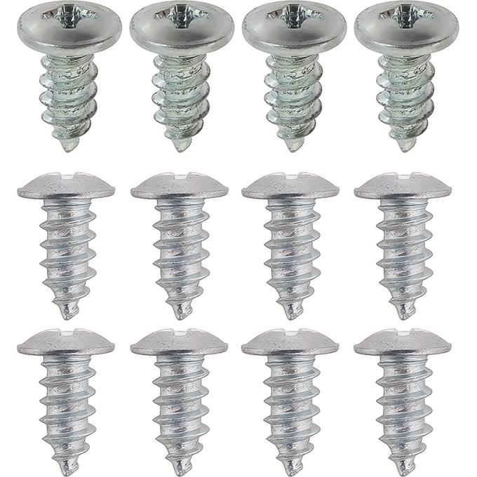 Redline Restomotive® 1964-1968 Ford Mustang 12 Piece Windshield Molding Clip Screw Set