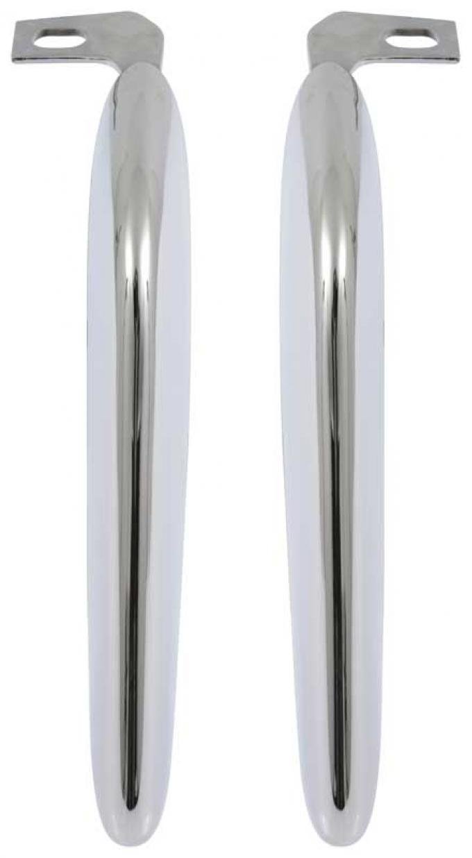 Redline Restomotive® Mustang 64-66 Ft. Bumper Guard Chrome-1 Pair LG-10-256