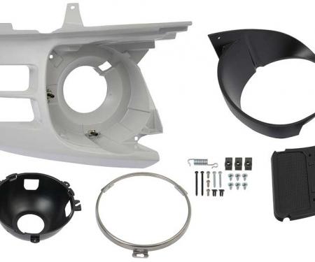 Redline Restomotive® 1970 Ford Mustang (Except Shelby) Left Headlamp Assembly without Molding