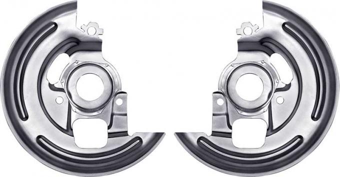 Redline Restomotive® F-Body 69, A-Body 69-72, Nova 69-74 (Pair) Ft. Disc Brake Backing Plates LG-00-1928-A