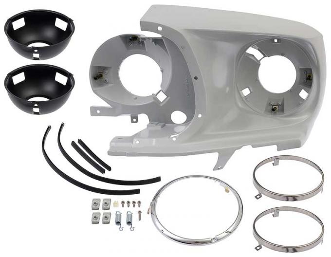 Redline Restomotive® Mustang 69 exc.shelby Headlamp Assy - LH LG-10-297/LH