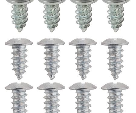 Redline Restomotive® 1964-1968 Ford Mustang 12 Piece Windshield Molding Clip Screw Set