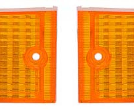 Redline Restomotive® 1971-1972 Ford Mustang Left Hand Amber Parking Lamp Lens