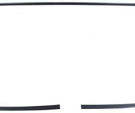 Redline Restomotive® Camaro/Firebird 70-74 RR. Window Black Moulding Set (5-Pieces, Black Anodized) LG-00-2126-A