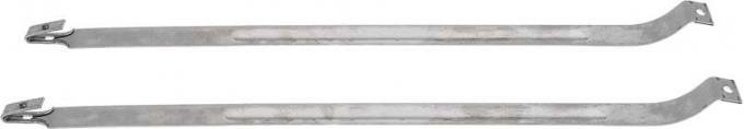 Redline Restomotive® Camaro/Firebird 70-73 Gas Tank Strap Set ((left or Right, 2-Pieces Set, Stainless) LG-00-1302-S-A