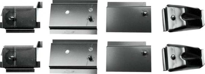 Redline Restomotive® Nova 68-71 Exc. SS Model Bucket Seat Mounting Brackets (8 Pcs/Set) LG-00-253