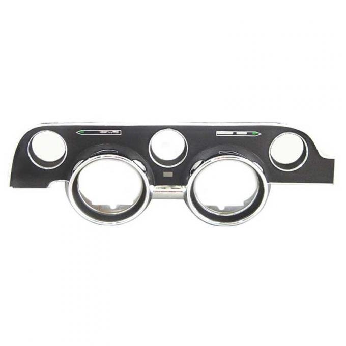 Redline Restomotive® Mustang 68 Std Instrument Bezel - Black LG-10-149