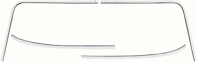 Redline Restomotive® Nova 68-72 Windshield Moulding Set (4-Pieces Set) LG-00-1611-A