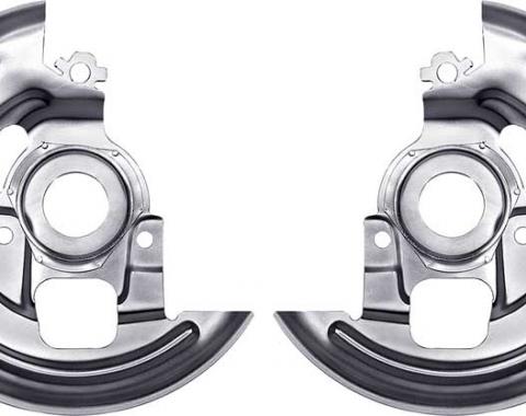Redline Restomotive® F-Body 69, A-Body 69-72, Nova 69-74 (Pair) Ft. Disc Brake Backing Plates LG-00-1928-A