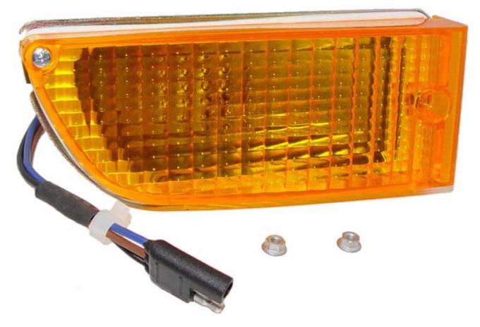 Redline Restomotive® 1971-1972 Ford Mustang Right Hand Amber Parking Lamp Assembly