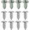Redline Restomotive® 1964-1968 Ford Mustang 12 Piece Windshield Molding Clip Screw Set