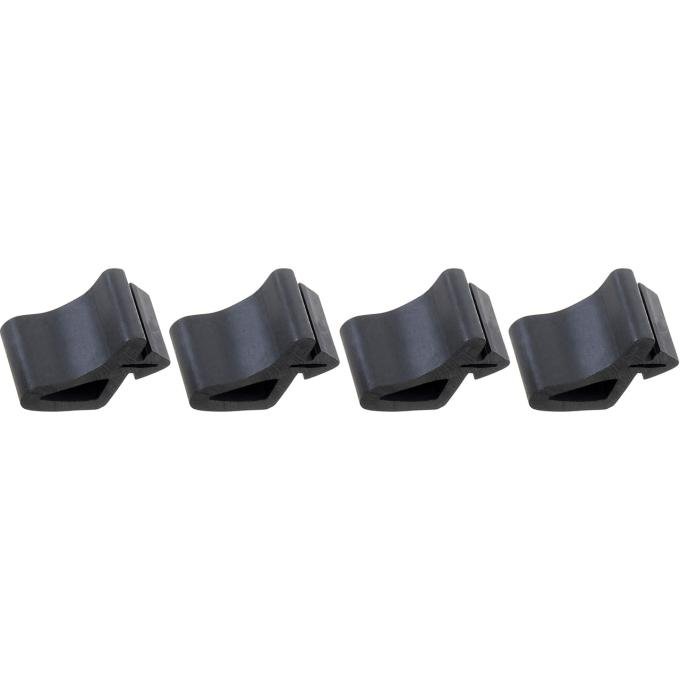 Redline Restomotive® 1962-1965 Chevrolet Chevy II 4 Piece Hood Side Rubber Bumpers