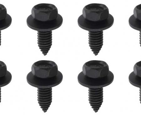 Redline Restomotive® 1967-1972 Chevy / GMC Truck 8 Piece Black Phosphate Bench Seat Bolt Set