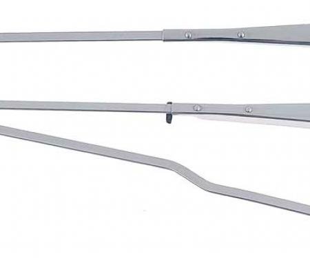 Redline Restomotive® Camaro/Firebird 70-81 (Hidden Arm Style) Brushed Wiper Arm - Pair (R+l) LG-00-1950-A