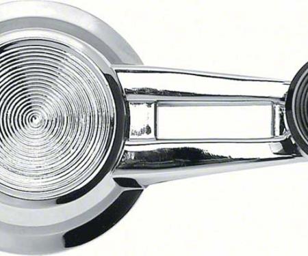 Redline Restomotive® Belair/Impala/Impala SS 61-64 Vent Window Crank - Black Knob (Left or Right, Double Arm Style with Black Knob) LG-00-483