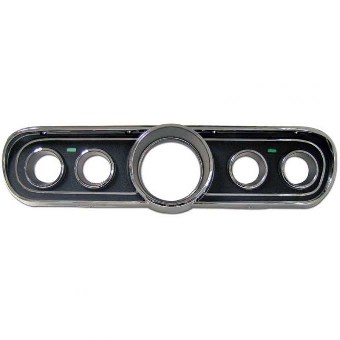 Redline Restomotive® Mustang 66 Std Instrument Bezel - Black LG-10-094