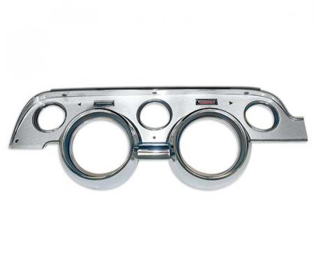 Redline Restomotive® Mustang 67 Deluxe (Aluminum) Instrument Bezel - Brushed LG-10-520
