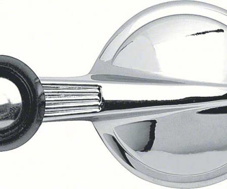 Redline Restomotive® Chevy 53-60 (Black Knob w/Chrome Insert, Incl. Washer) Vent Window Crank - 1 Pc LG-00-440