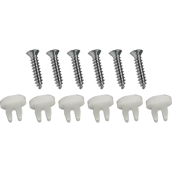 Redline Restomotive® 1970-1973 Chevrolet Camaro Headlamp Bezel Mounting Hardware Set